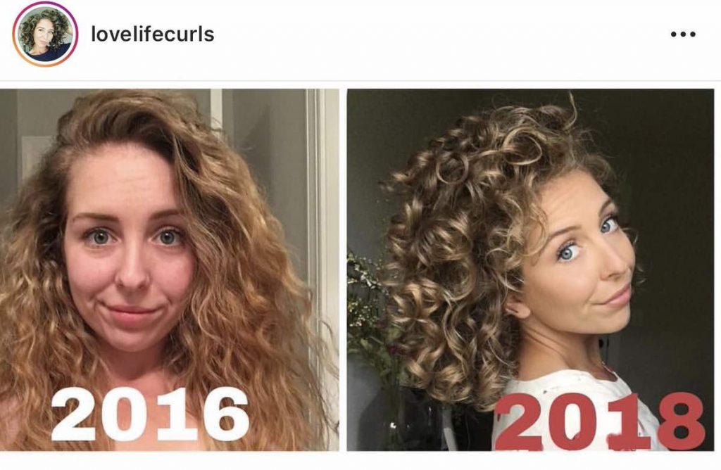 extension capelli ricci prima e dopo